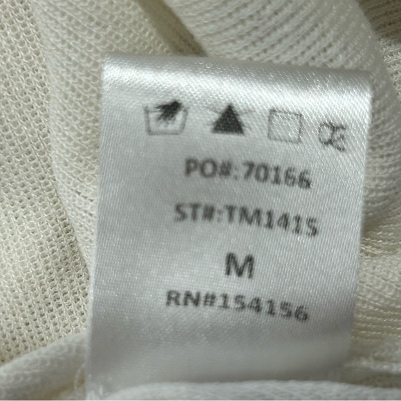 ALL:ROW White Sleeveless Top/Blouse in Women's Size Medium - Picture 6 of 6